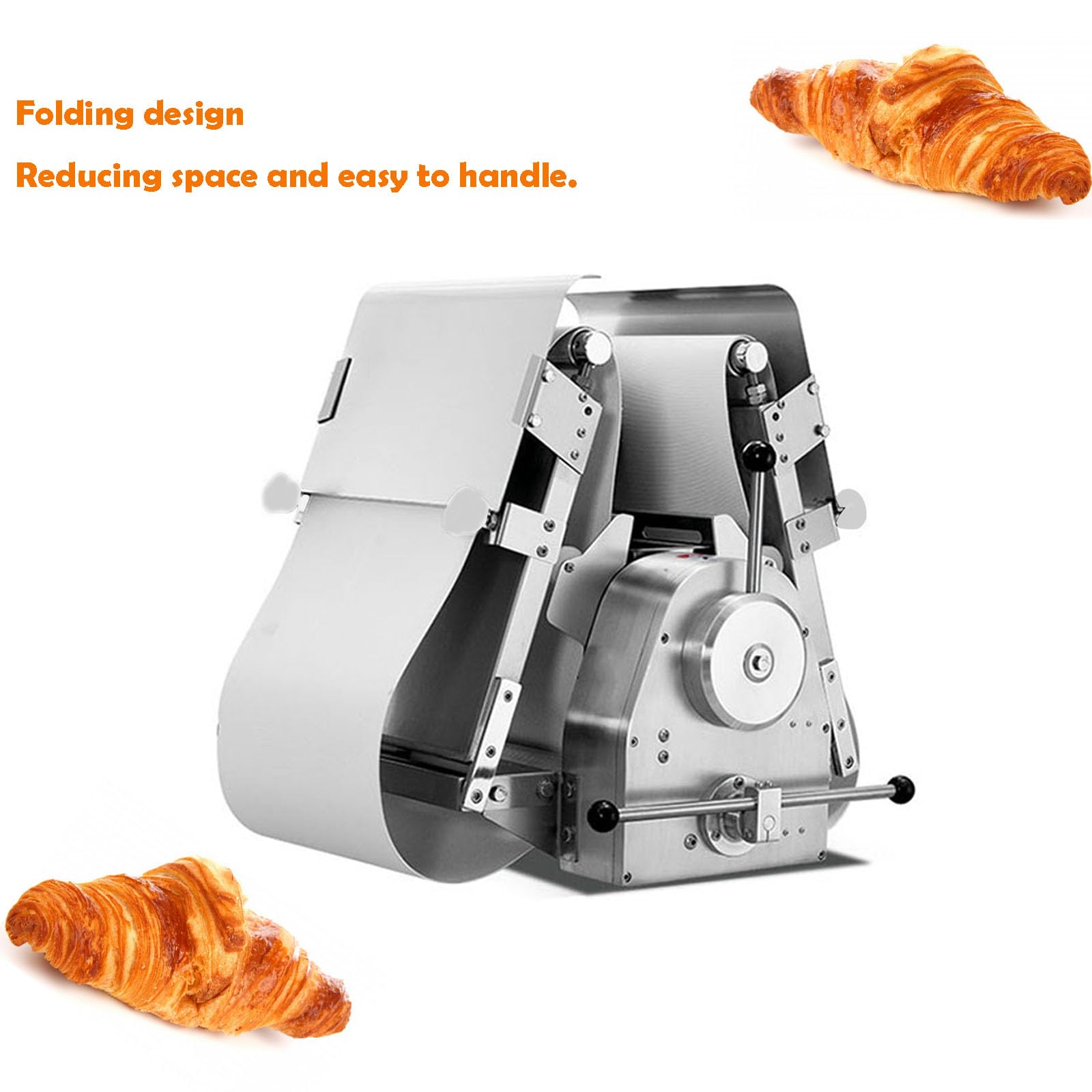 INTSUPERMAI Commercial Reversible Pizza Dough Sheeter Machine - 65