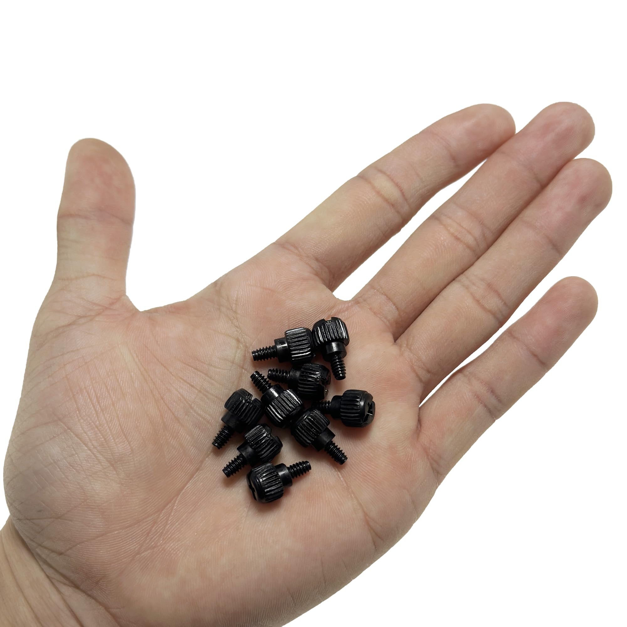 30 PCS Black PC Case Screws - Computer Case Thumbscrews for Fastening | Secure PC Builds, DIY Computer Assembly & Hardware Upgrades