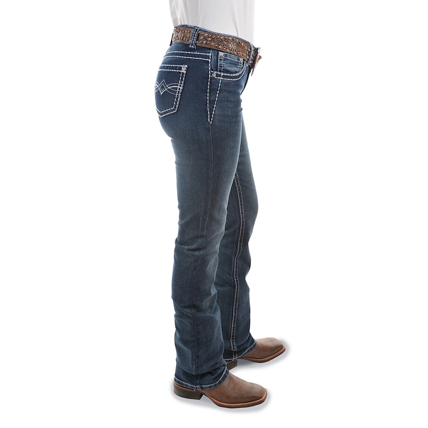 Pure Western Women's Dakota Relaxed Rider Boot Cut Jean - 36