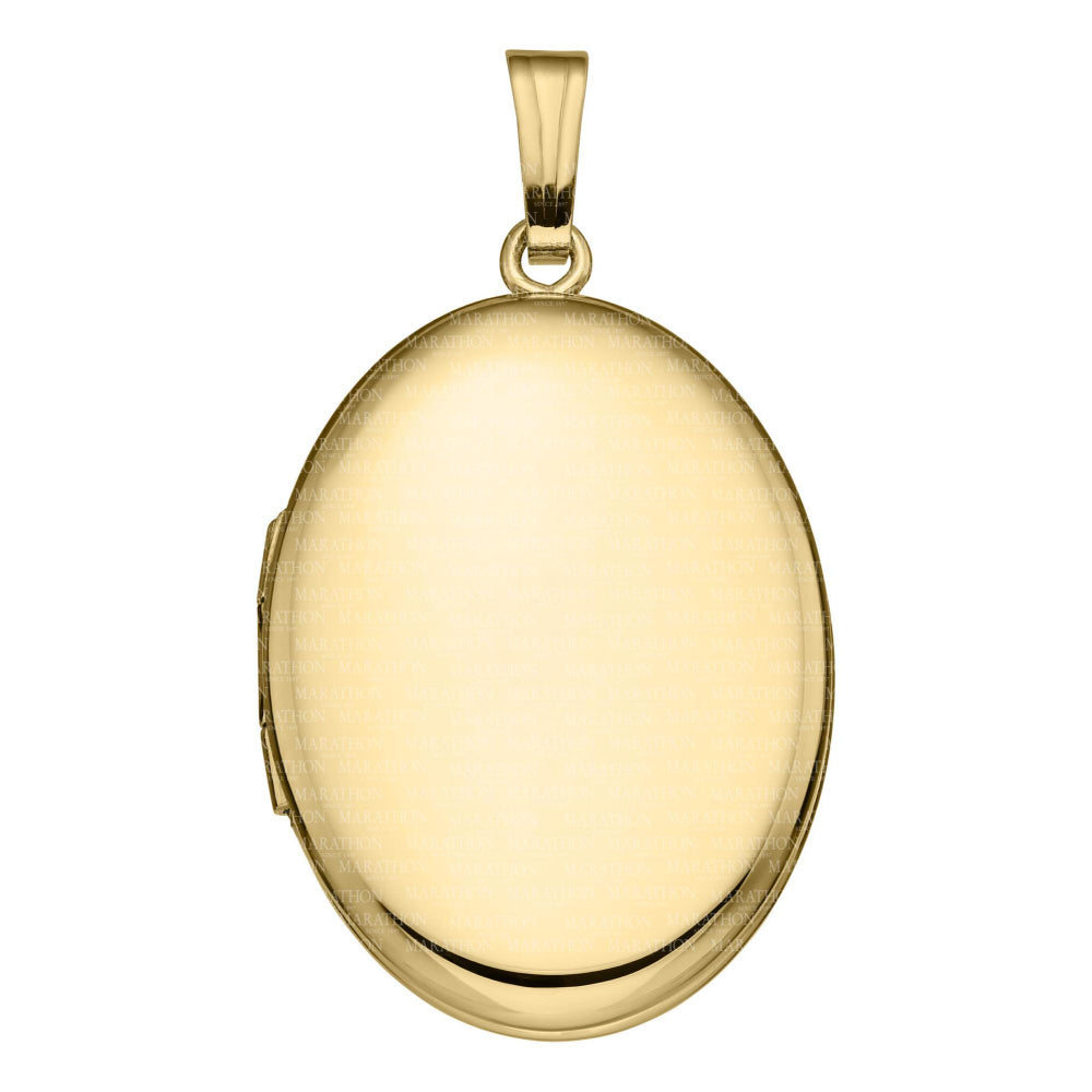 14K Gold Oval Locket Necklace for Women - Elegant Heart Pendant with Photo Insert - Perfect Gift for Mom, Wife, or Girlfriend - Birthday, Anniversary, Valentine's Day Jewelry