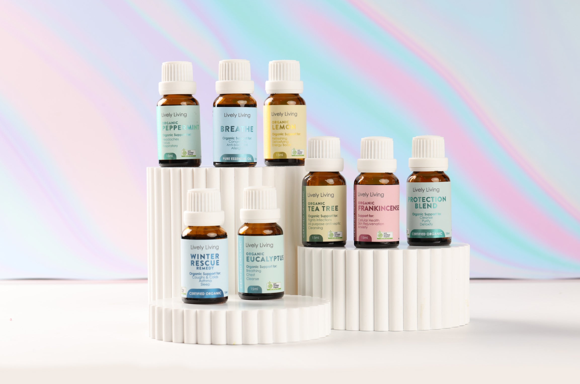 10-Pack Organic 15ml Essential Oils Set for Aromatherapy, Massage & Relaxation - Pure Therapeutic Grade Single Oils for Diffusers, DIY Skincare & Home Wellness
