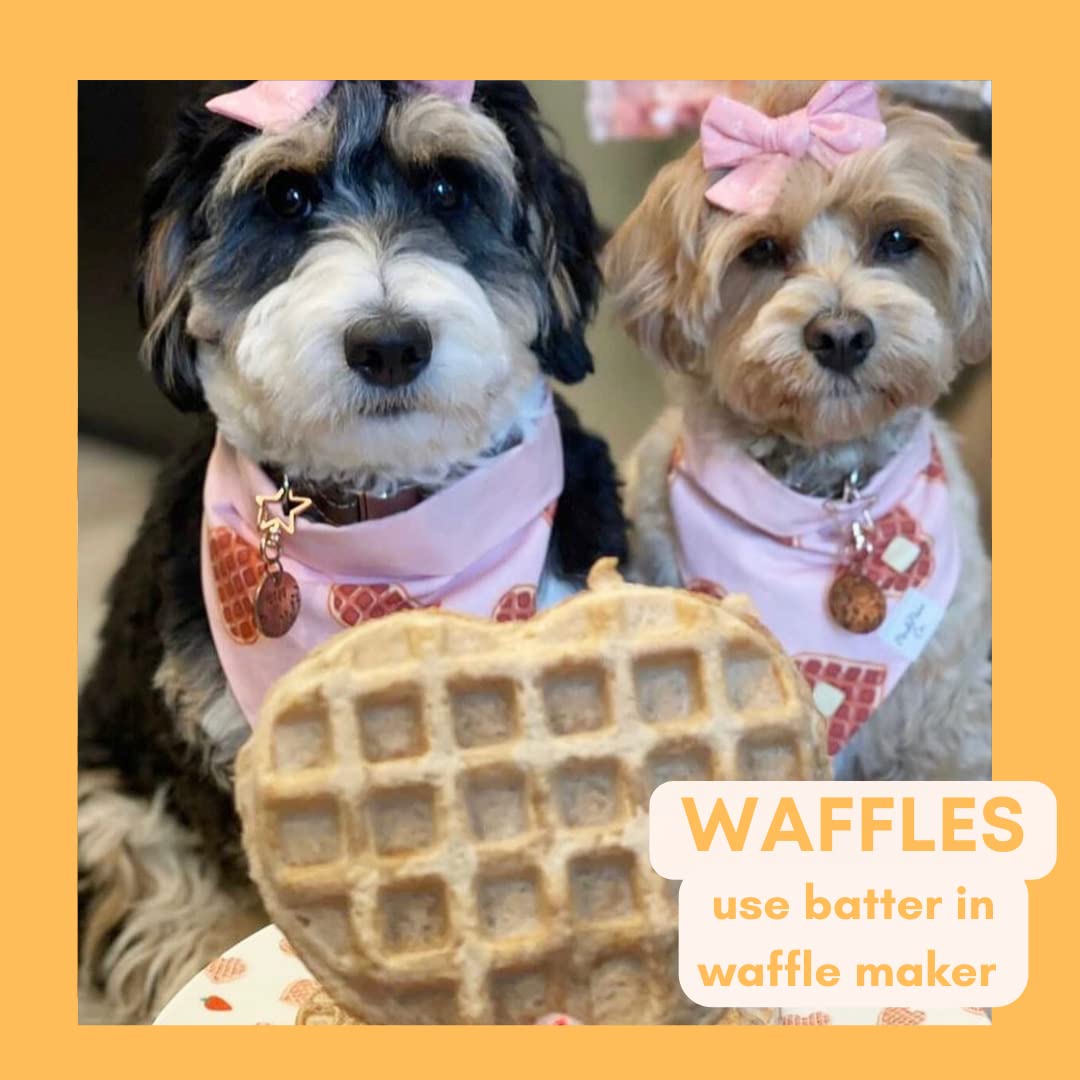 All Natural BARKIN' Banana Buddy BUDDER & Pooch Pancakes Dog Treats - USA Made Peanut Butter & Pancakes for Dogs, No Artificial Sugar or Preservatives | Perfect for Training Rewards, Kong Stuffing & Special Occasion Treats