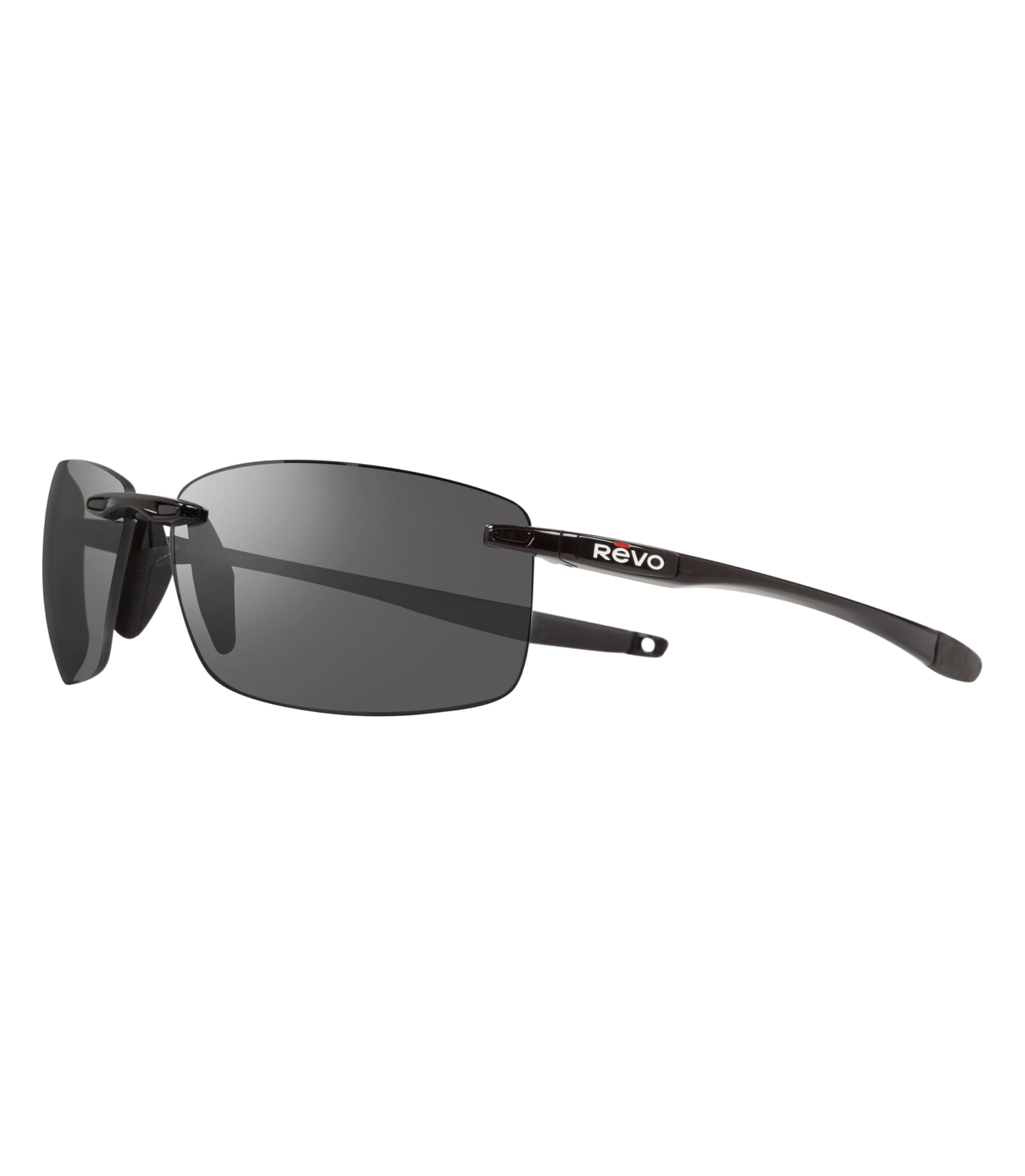 Revo Sunglasses Descend N - Polarized Rimless Rectangular Frame Sunglasses for Men & Women | UV Protection, Lightweight & Stylish | Perfect for Driving, Running & Outdoor Activities