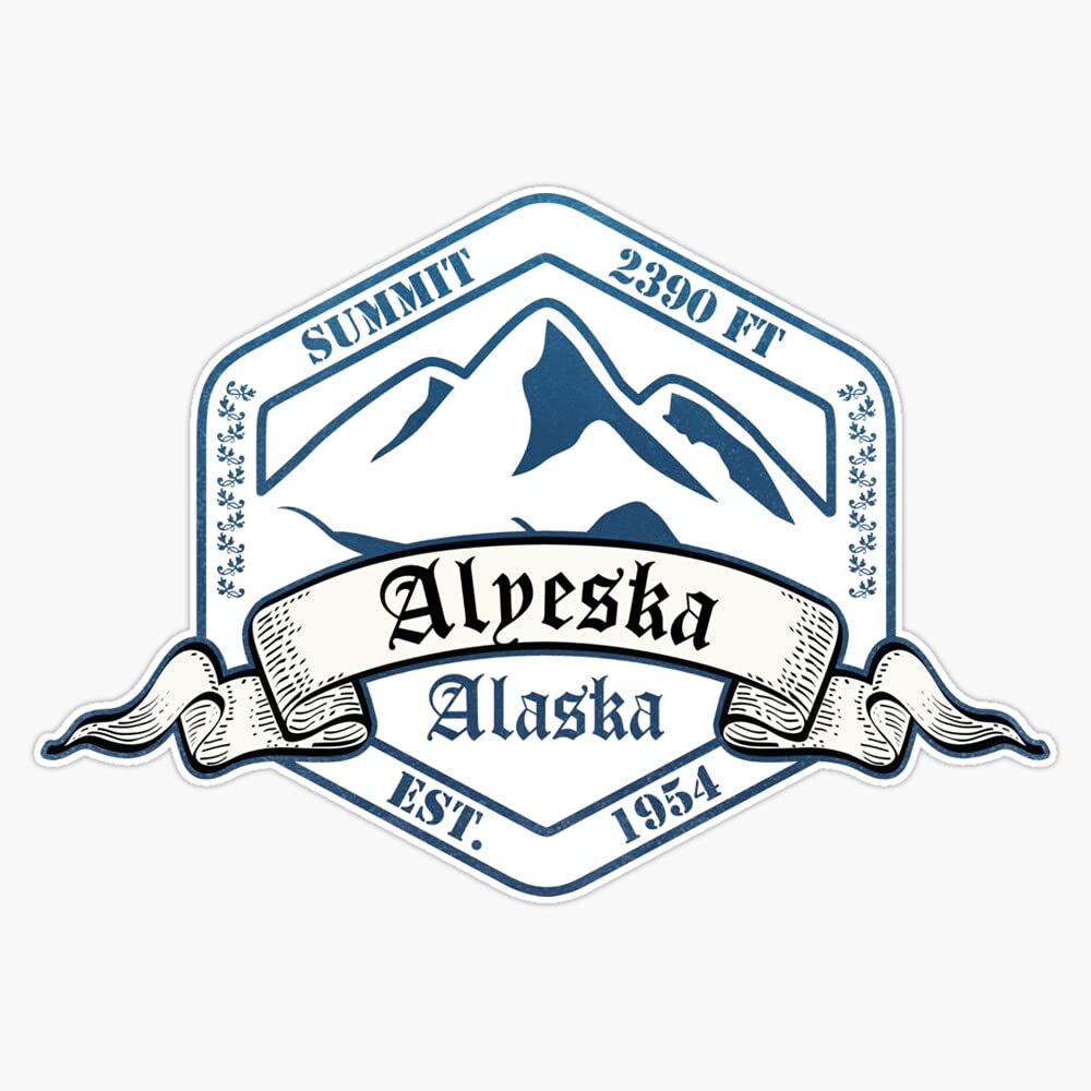 Alyeska Ski Resort Alaska Vinyl Decal - 5