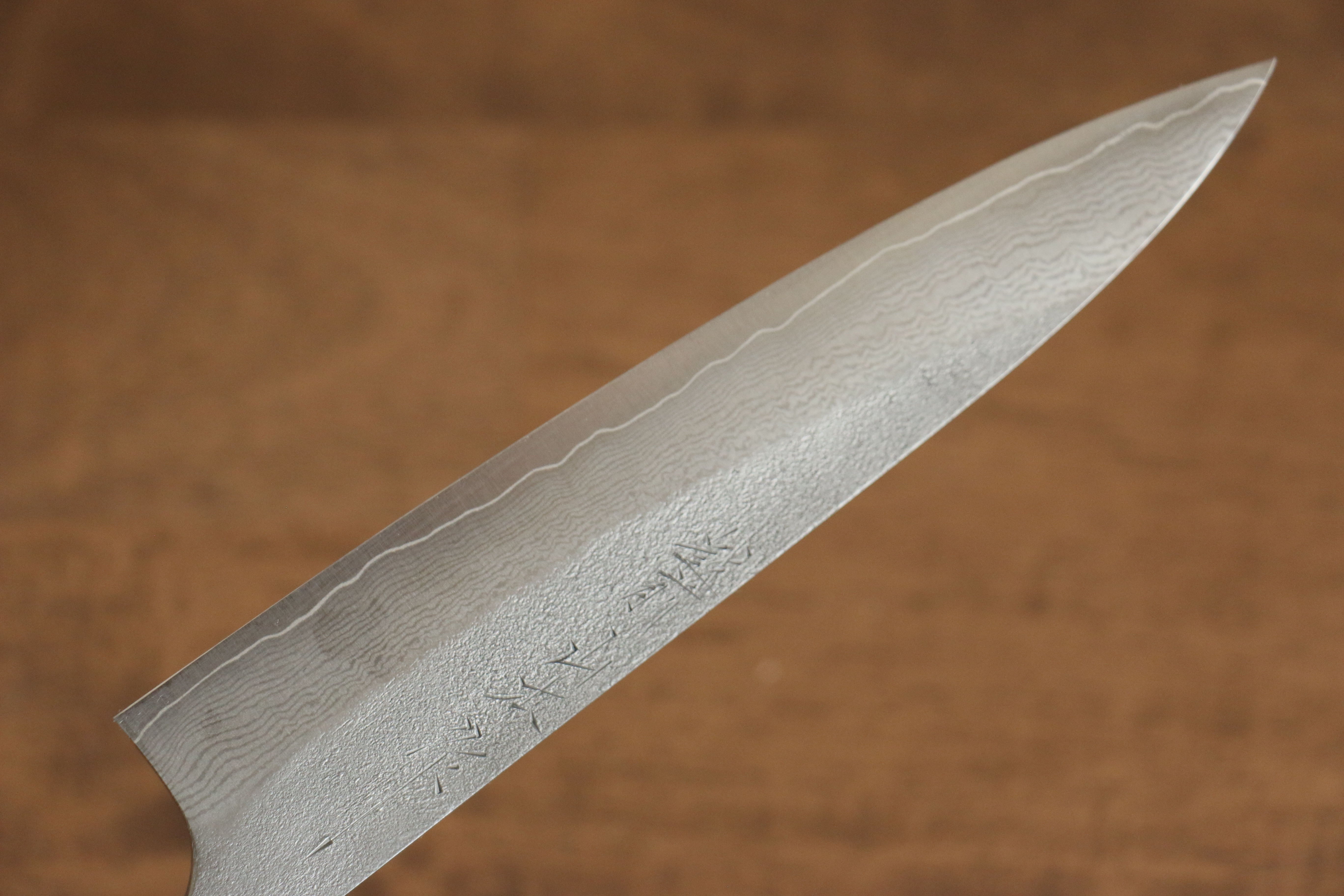 VG10 Damascus Steel Nashiji Petty Knife 150mm - Japanese Utility Knife with Walnut Handle for Slicing, Peeling & Precision Cutting - Perfect for Home Chefs & Professional Kitchens