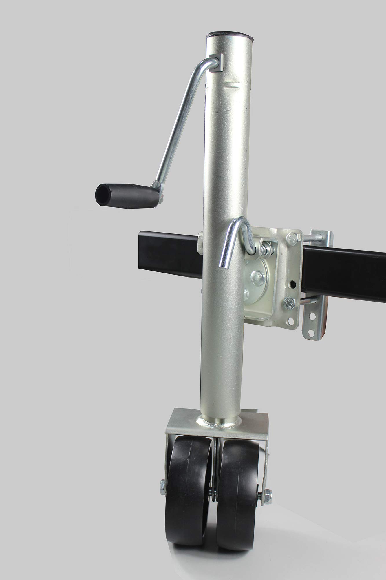 MaxxHaul 70149 Heavy Duty Trailer Jack with Dual Wheels - 1500 lbs Capacity, Adjustable 26.5