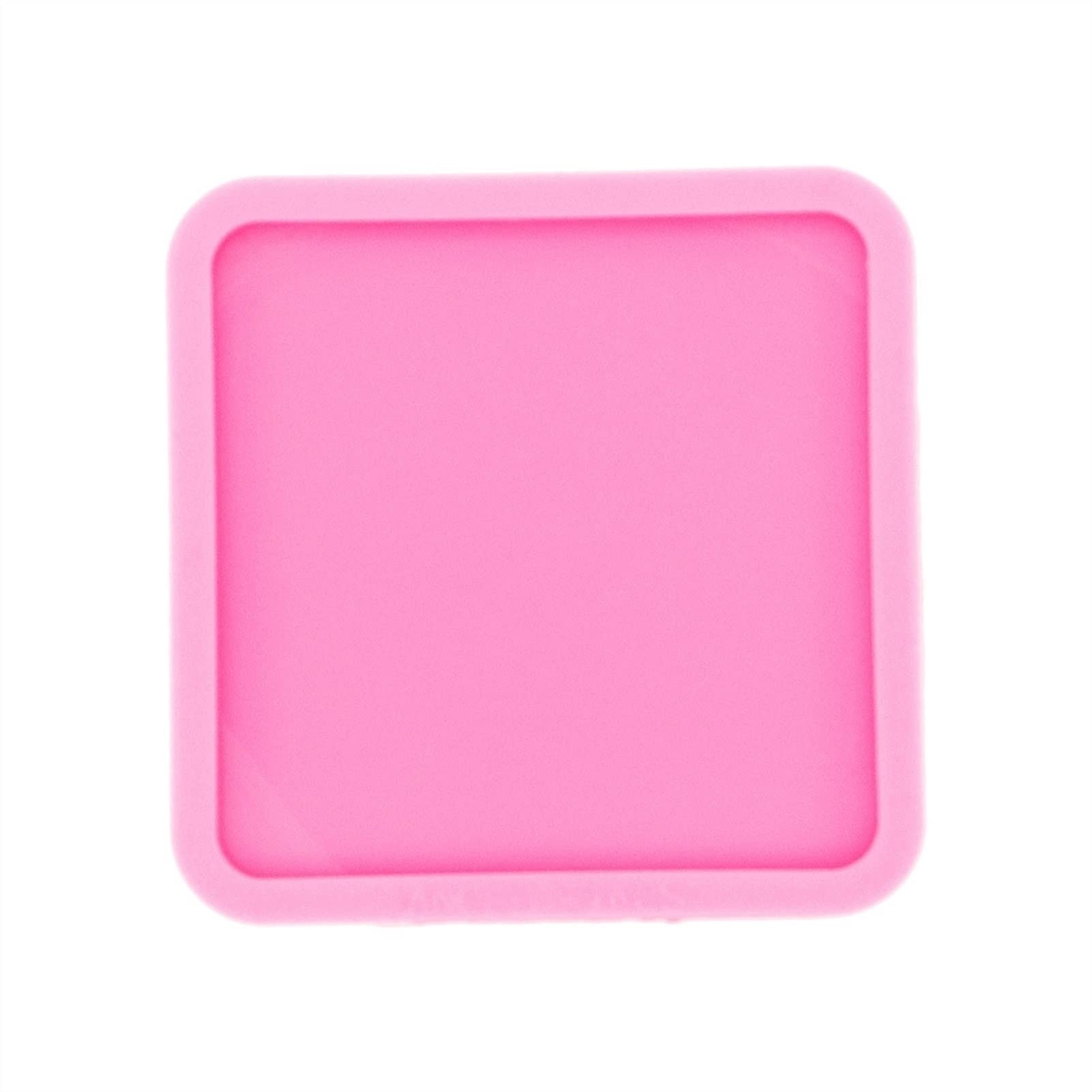 ONGHAHYIS Silicone Resin Molds for DIY Epoxy Coasters - Flower, Round, Cup, Square, Hexagon Shapes - Geode Coaster Mold for Crafting (DY0769 Pink) - Perfect for Home Decor, Gift Making & Resin Art Projects