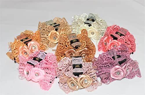 AB Beauty House Acrylic Floral Hair Clips for Women & Girls - Multicolor Flower Hair Clutchers, Hair Accessories (Pack of 1, Random Color) - Perfect for Weddings, Parties & Everyday Styling