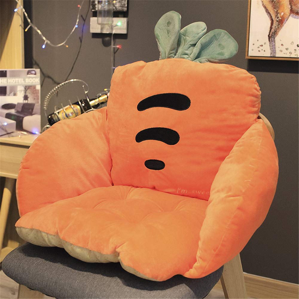 WUYU Plush Vegetable Sofa Chair - Comfortable Tummy Time & Seated Support Cushion for Office, Nursery & Playtime (Carrot Design) - Perfect for Babies, Toddlers & Adults as Floor Seat, Nursing Pillow or Cozy Reading Chair