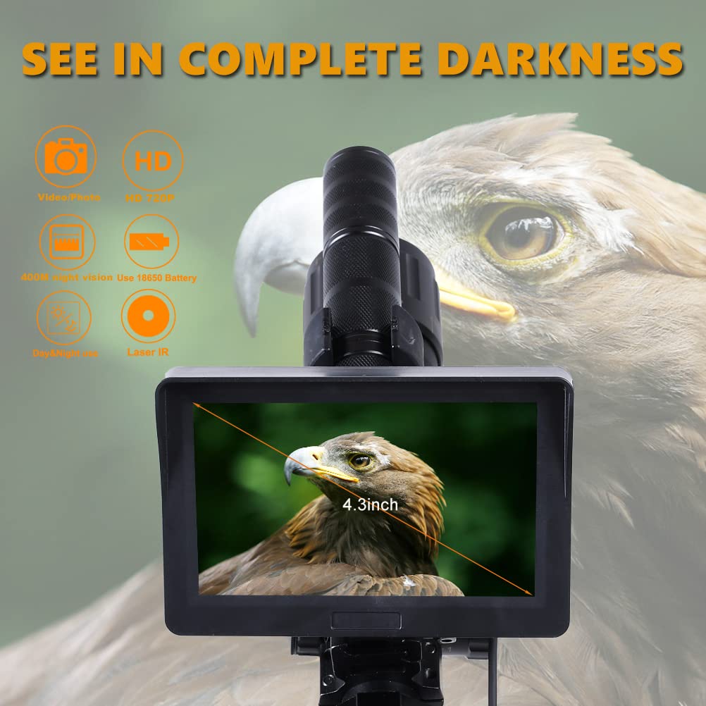 Night Vision Scope for Rifle - Long Range Hunting with 4.3