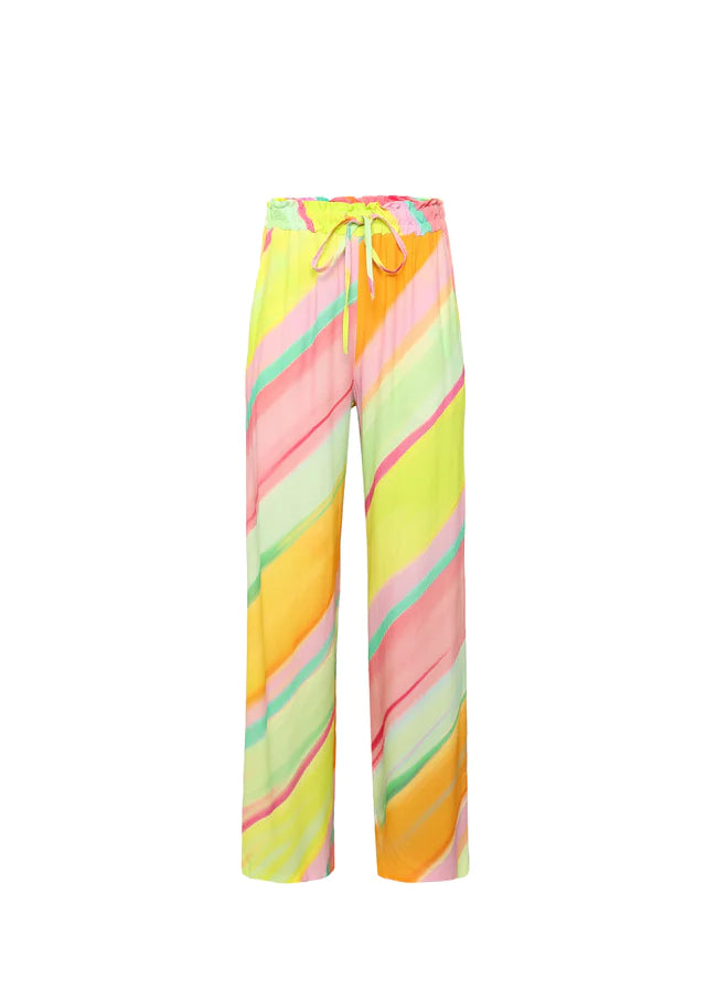 PACANIER Wide Leg Pants for Women - Multicolor High Waisted Flowy Trousers - Perfect for Casual Wear, Office Outfits & Summer Vacations