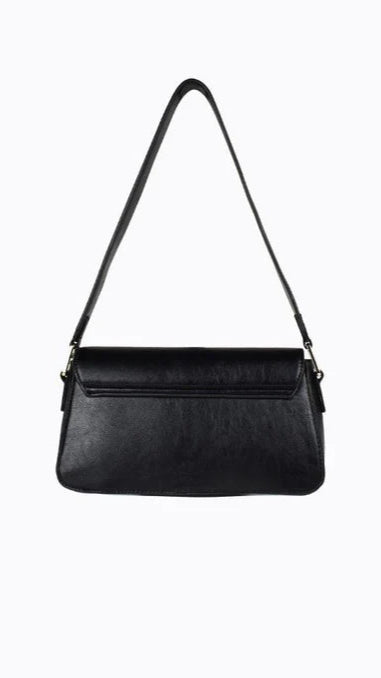 Stylish Jocelyn Shoulder Bag - Black PU Leather Crossbody Purse for Women | Perfect for Work, Travel & Everyday Use