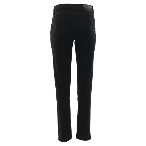 Joan Straight Jeans for Women - High Waist Slim Fit Ankle Length Short Leg Denim Pants (Black) | Perfect for Casual Wear, Office & Date Night Outfits