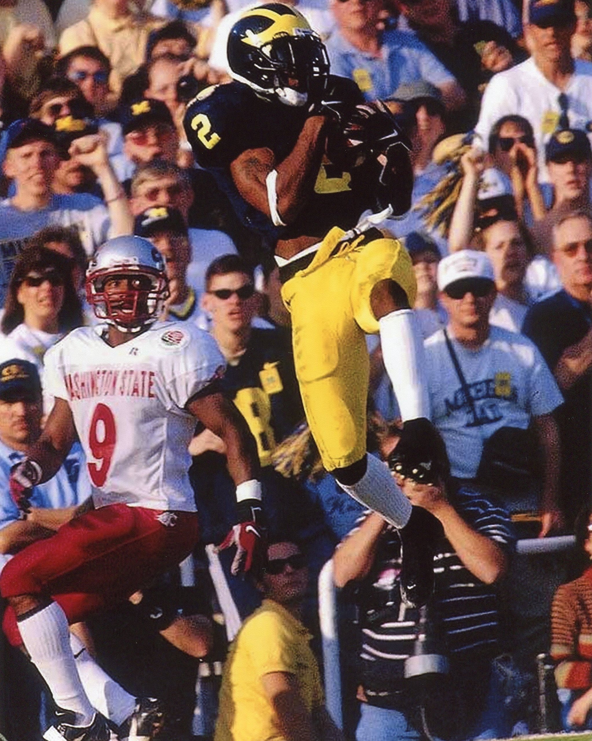 Charles Woodson Michigan Wolverines Football 8X10 Sports Action Photo - Autographed Collectible for Fans, Man Cave & Game Room Decor (XLT)