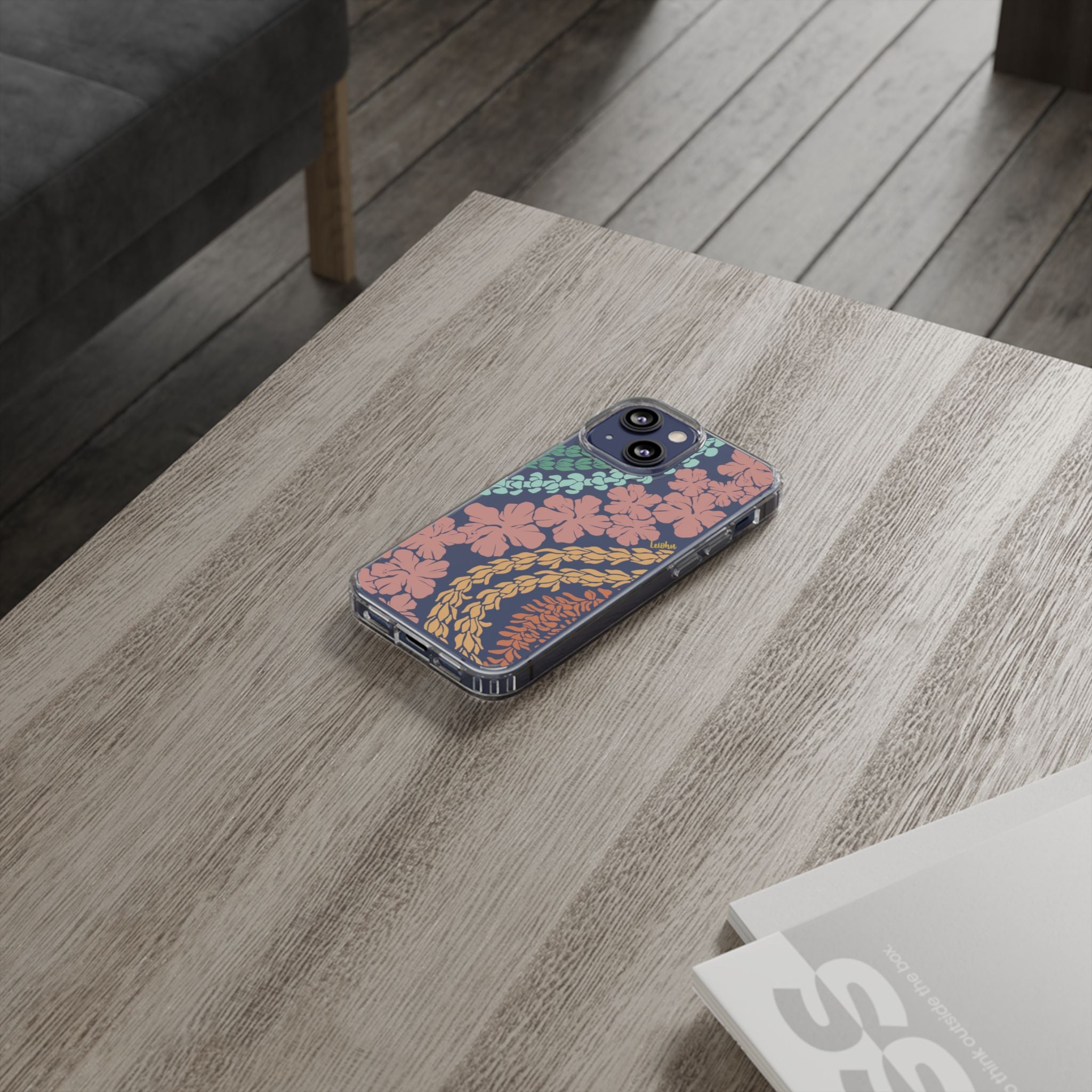 Groovy Lei Clear Phone Case - Slim Protective Cover for iPhone & Samsung - Perfect for Everyday Use, Travel & Outdoor Activities