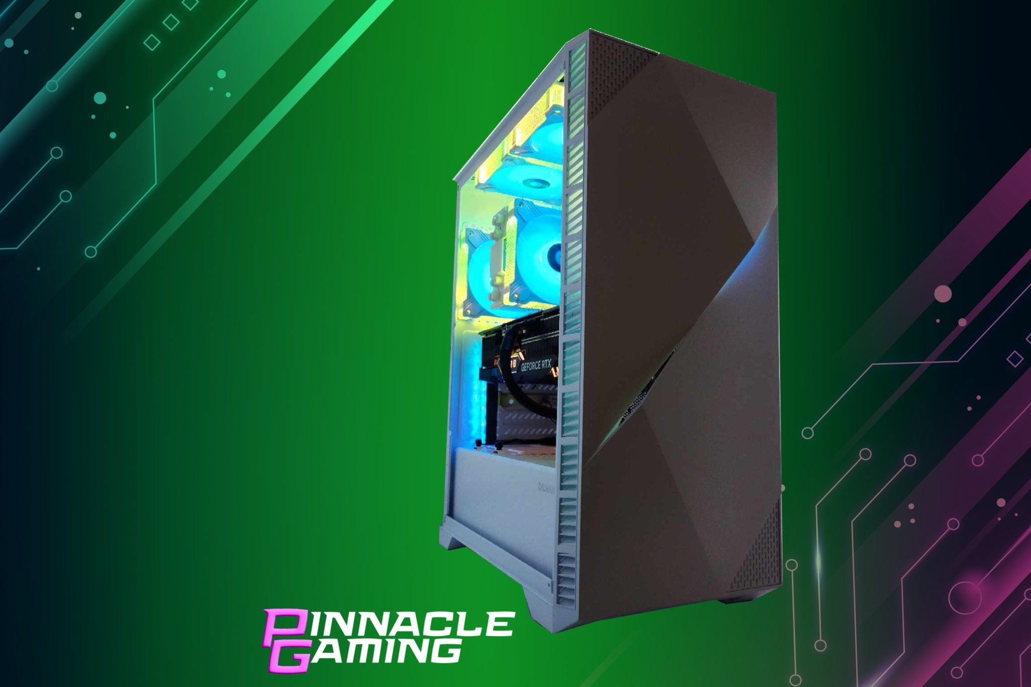 GTech Custom Gaming Desktop PC - AMD Ryzen 5 5600X, Radeon RX 7600, 1TB SSD, 16GB DDR4 RAM, White Case - Perfect for Esports, Streaming & VR Gaming