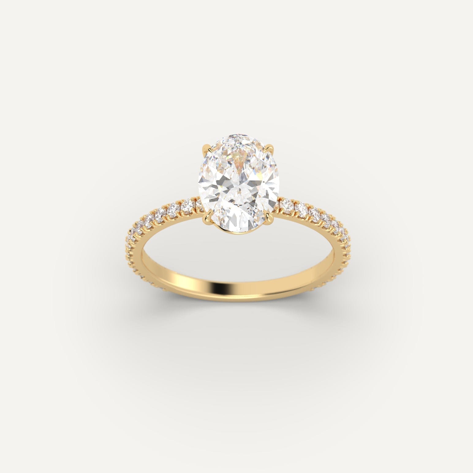 2 Carat Oval Cut Diamond Engagement Ring for Women - 14K White Gold Solitaire Wedding Band - Perfect for Proposals, Anniversaries & Special Occasions