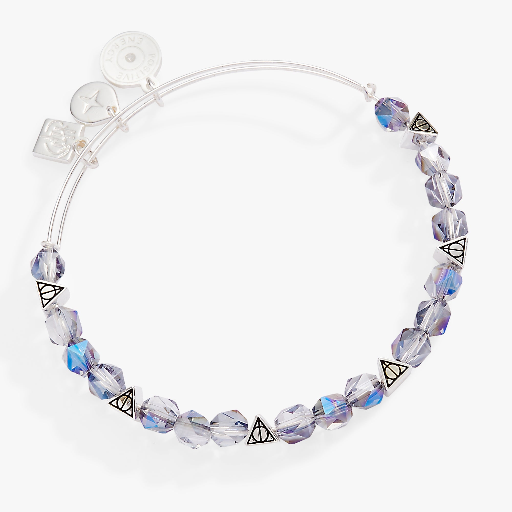 Harry Potter Deathly Hallows Beaded Bangle Bracelet - Official Licensed Wizarding World Jewelry for Fans & Collectors - Perfect for Cosplay, Gifts, and Harry Potter Themed Events