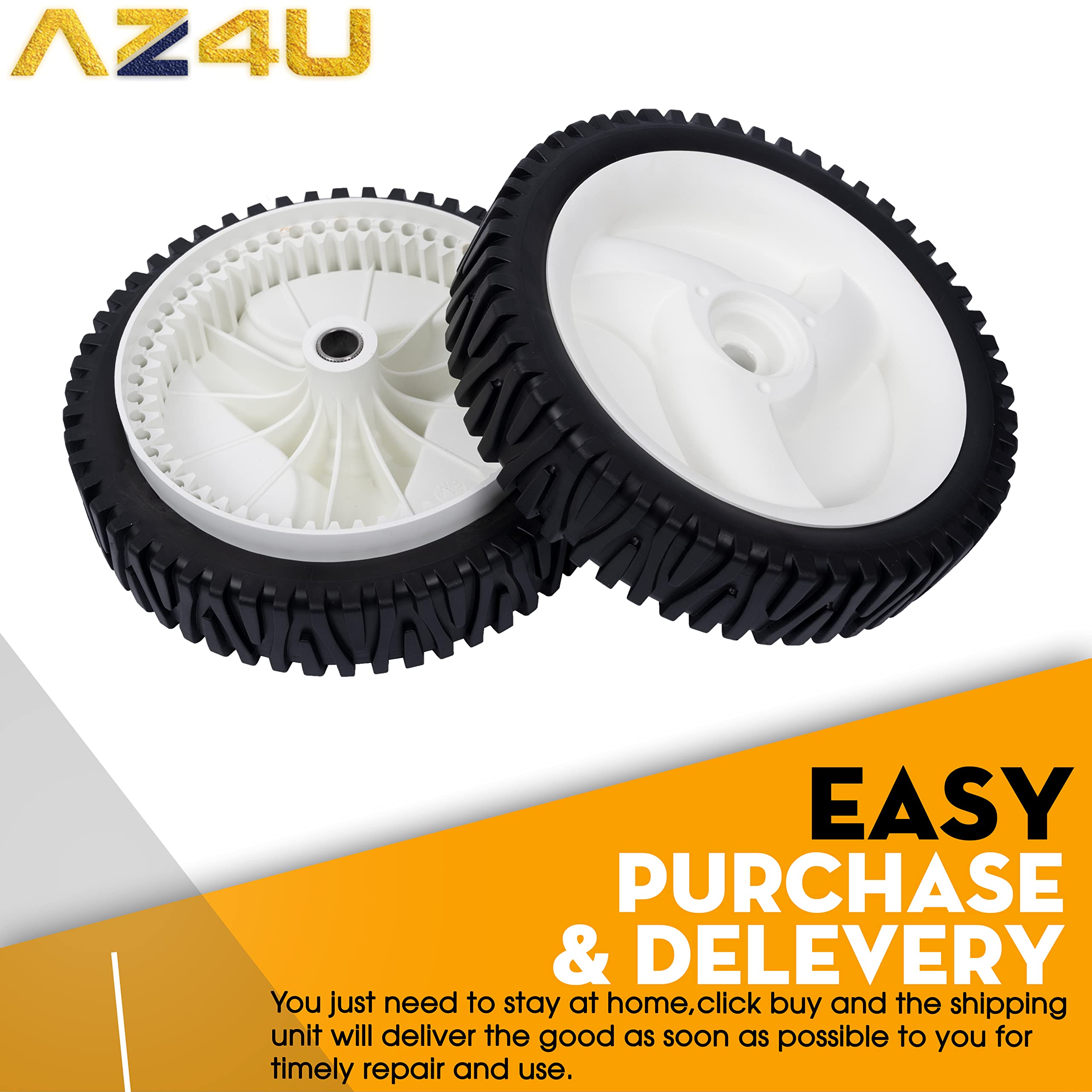 2 Pack Replacement Front Wheel Tires for Craftsman 22