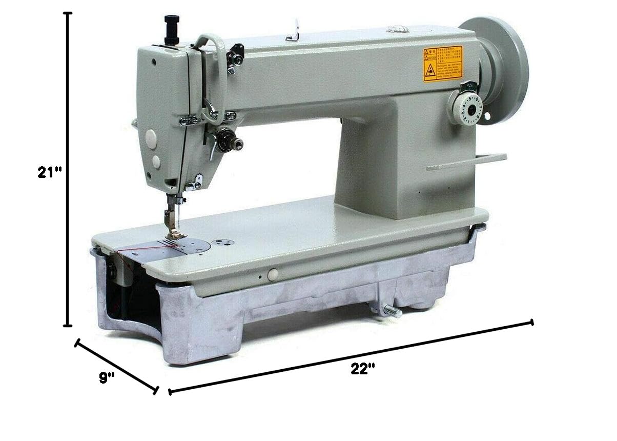 Heavy Duty Industrial Leather Sewing Machine - Portable Lockstitch Stitcher for Clothing, Fabrics, Jeans, Tents & Leather Goods | Perfect for DIY Projects, Tailoring & Upholstery