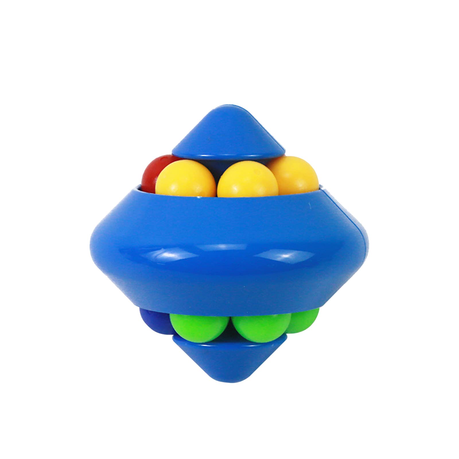 Metal Gyro Fidget Spinner Toy - Stress Relief & Focus Tool for Kids, Teens & Adults | Educational Pinball Spinner with Rotating Magic Beads | Perfect for Birthday Party Favors, Classroom Rewards & Carnival Prizes | Great for ADHD, Anxiety Relief & Office Stress Management
