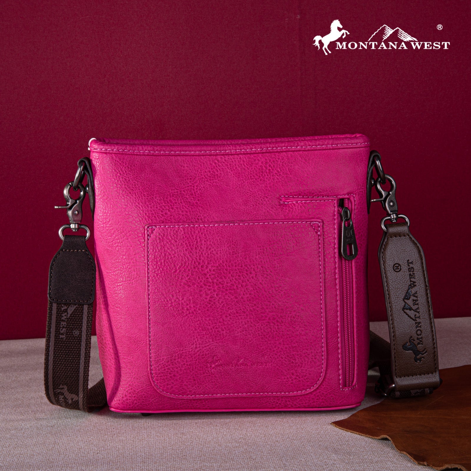 Montana West Embroidered Concealed Carry Crossbody Bag for Women - Stylish & Secure Handbag with Hidden Gun Pocket - Perfect for Everyday Use, Travel & Outdoor Activities
