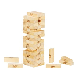 Premium Wooden Stacking Tower Game - Classic Jenga Set for Family Game Night, Parties & Stress Relief - 54 Precision-Cut Blocks for Endless Fun & Challenges