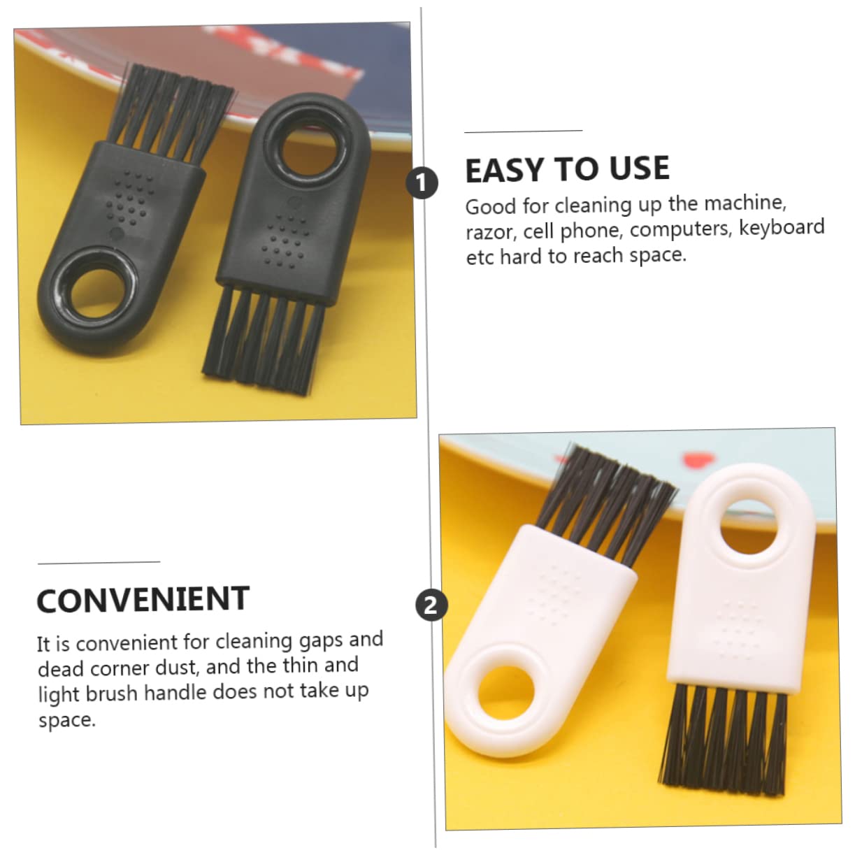 40pcs Hair Clipper Cleaning Brush Kit - Mini Electric Razor & Shaver Cleaner, Keyboard & PC Dust Brush - Perfect for Grooming, Electronics & Home Cleaning