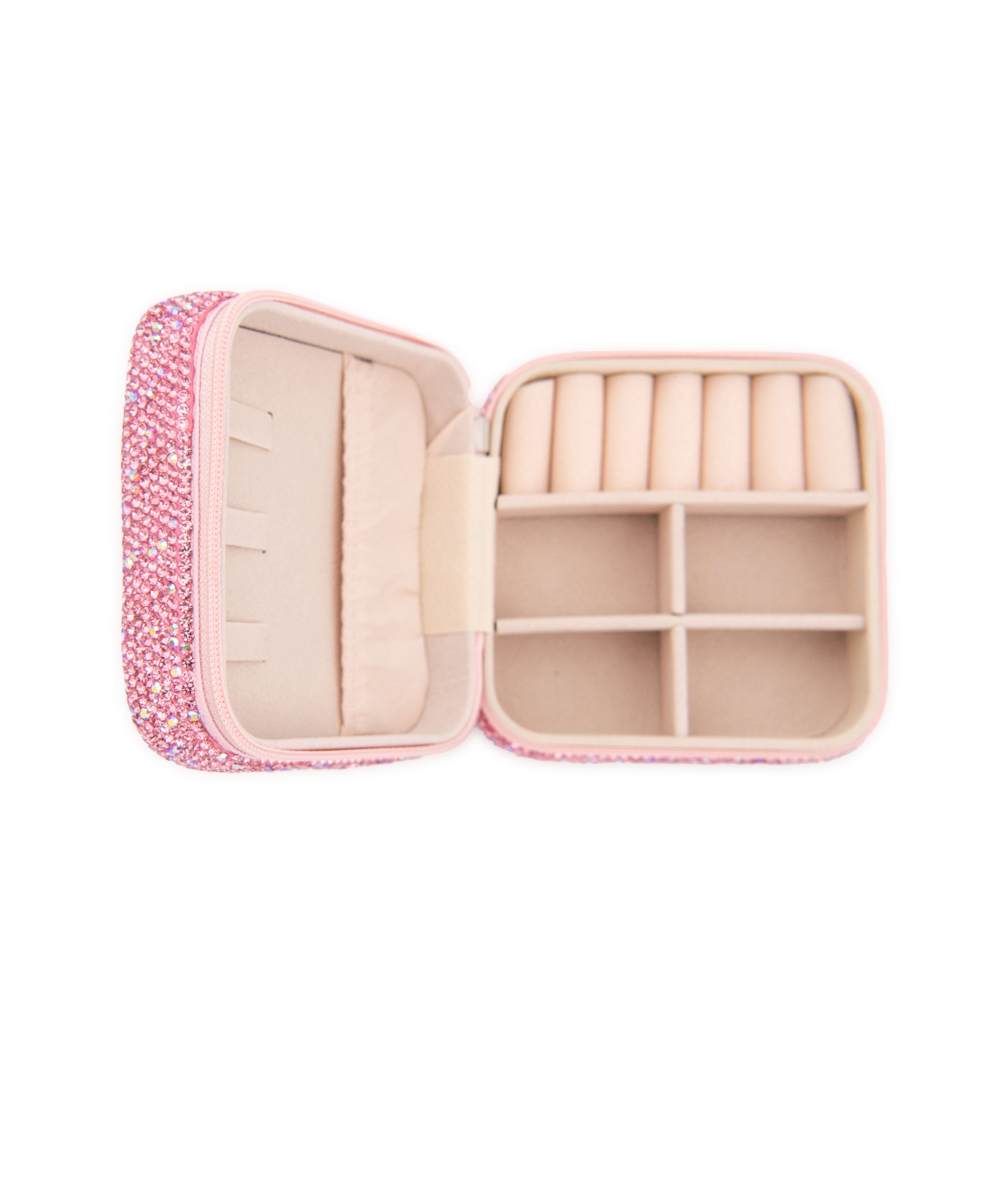 Bari Lynn Small Crystal Jewelry Box - Elegant Storage for Rings, Necklaces & Earrings | Perfect for Travel, Gift Giving & Vanity Organizing