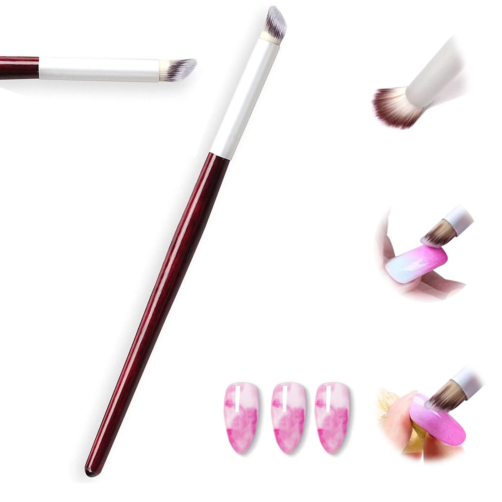 Professional Gradient Nail Brush Set - Ombre Shading Brush, Nail Art Pen for DIY Manicure - Perfect for Salon, Home Nail Art & Creative Nail Designs
