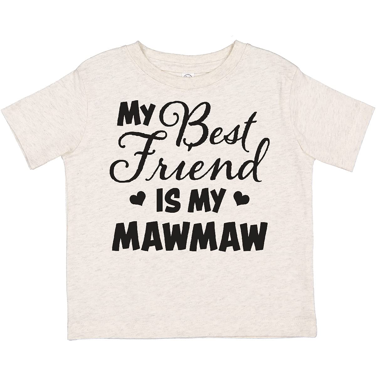 My Best Friend is My Mawmaw with Hearts Toddler T-Shirt for Family Outings and Playdates