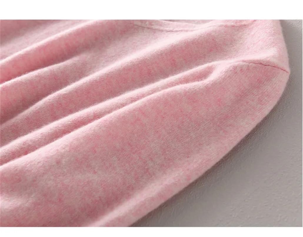 Luxury Women's Cashmere V-Neck Knit Sweater - Soft Warm Pullover Jumper, Solid Color Blouse Tops for Fall & Winter | Perfect for Office, Dating & Casual Outfits