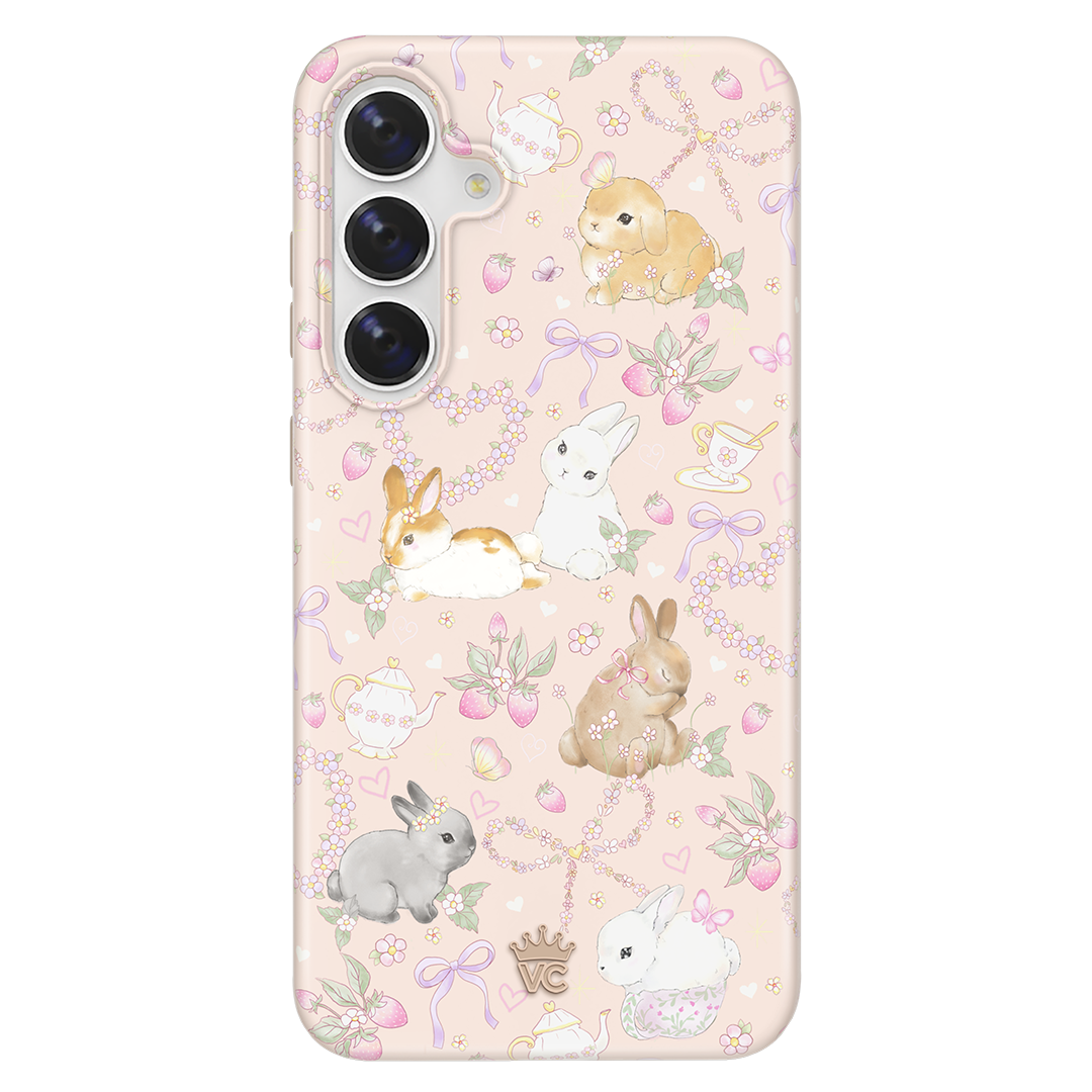 Cute Bunny & Bow Design Samsung Phone Case - Trendy Protective Cover for Samsung Galaxy Series | Perfect Gift for Girls, Teens & Women | Ideal for Everyday Use, School & Work