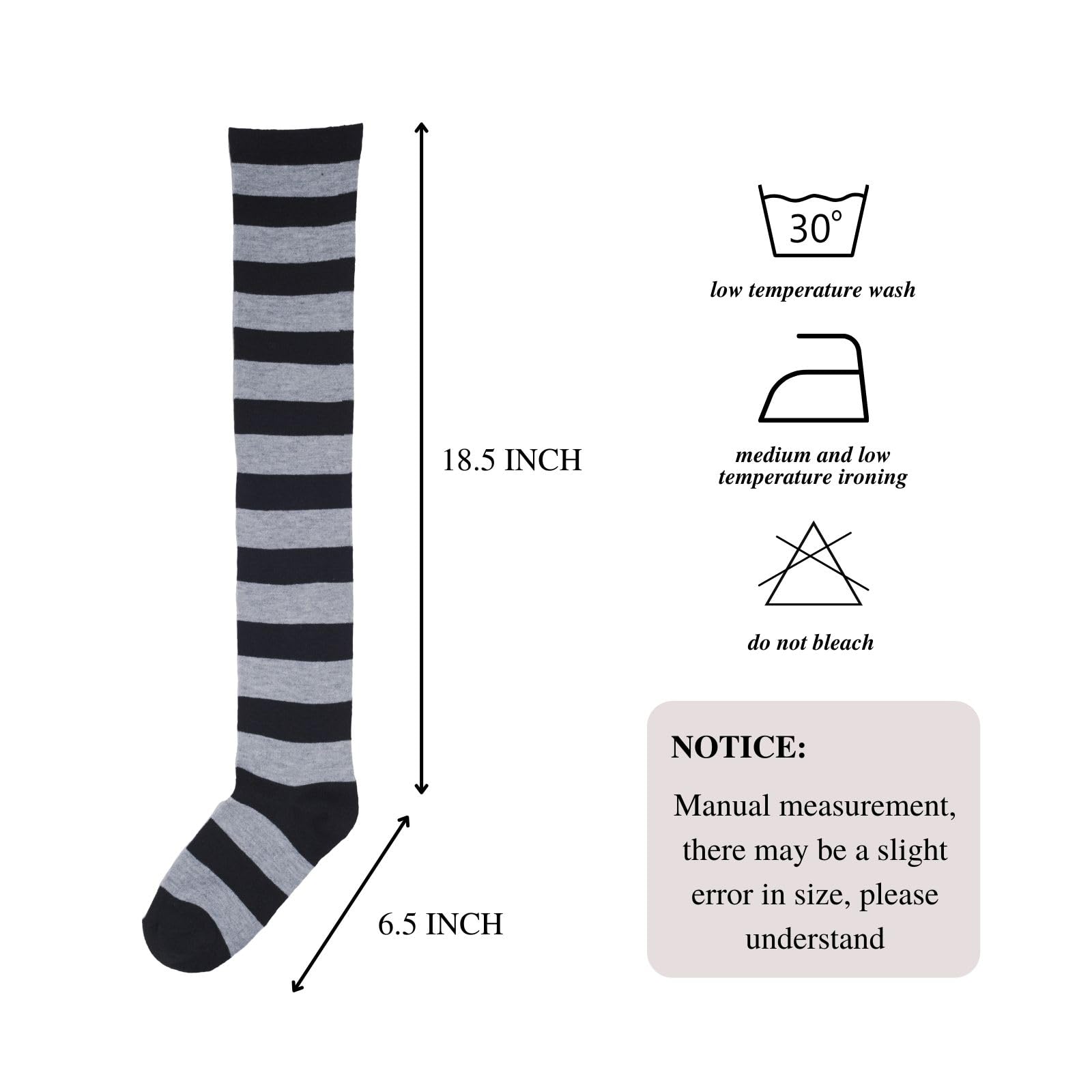Intgoodluckycc Women's Over The Knee Socks - Thigh High Socks for Women, Long Knee High Stockings - Perfect for Winter, Cosplay, and Fashion Outfits