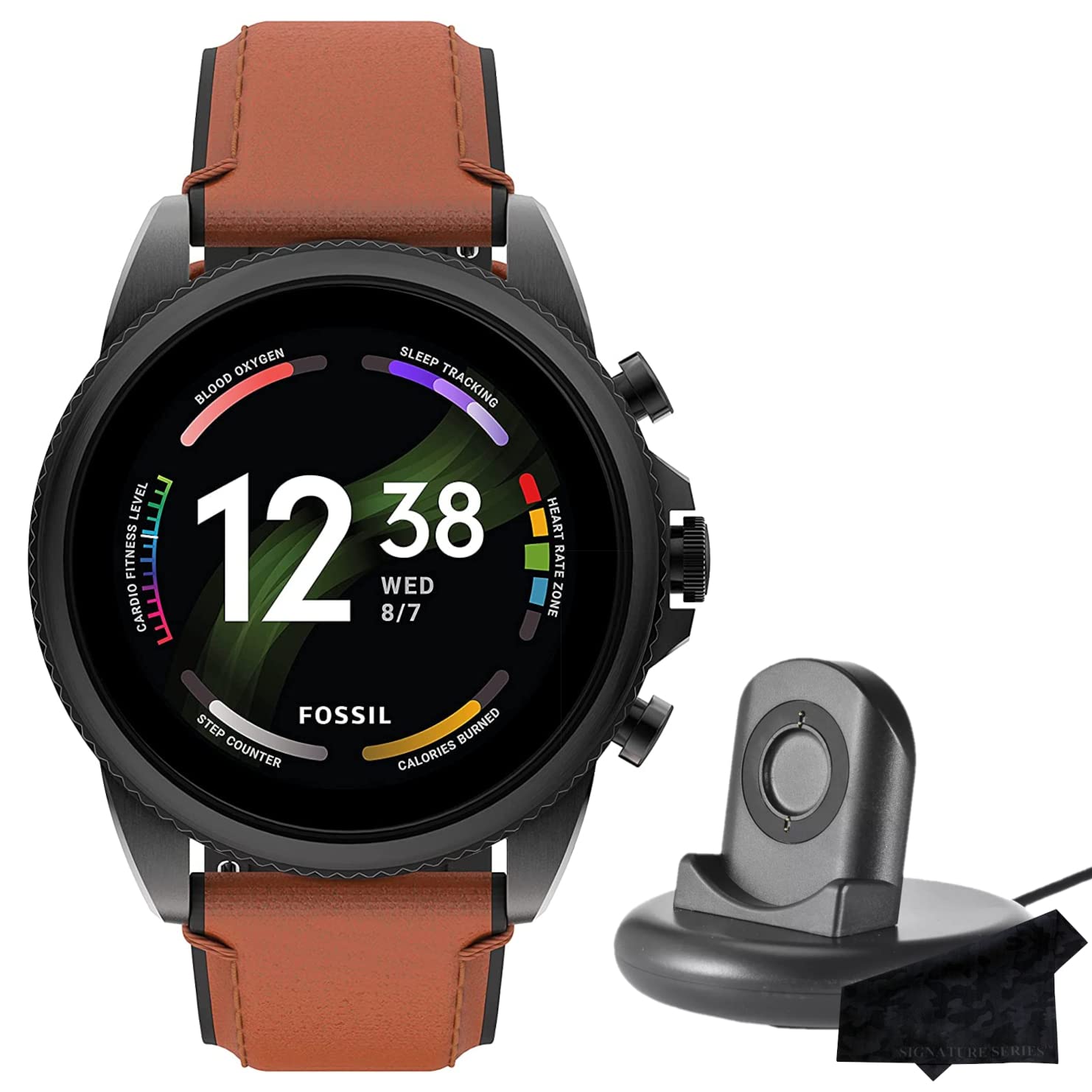 Fossil Gen 6 Smartwatch for Men - 44mm Touchscreen GPS Fitness Tracker with Heart Rate Monitor, Sleep Tracking & Signature Charger | Perfect for Workouts, Running & Everyday Wear