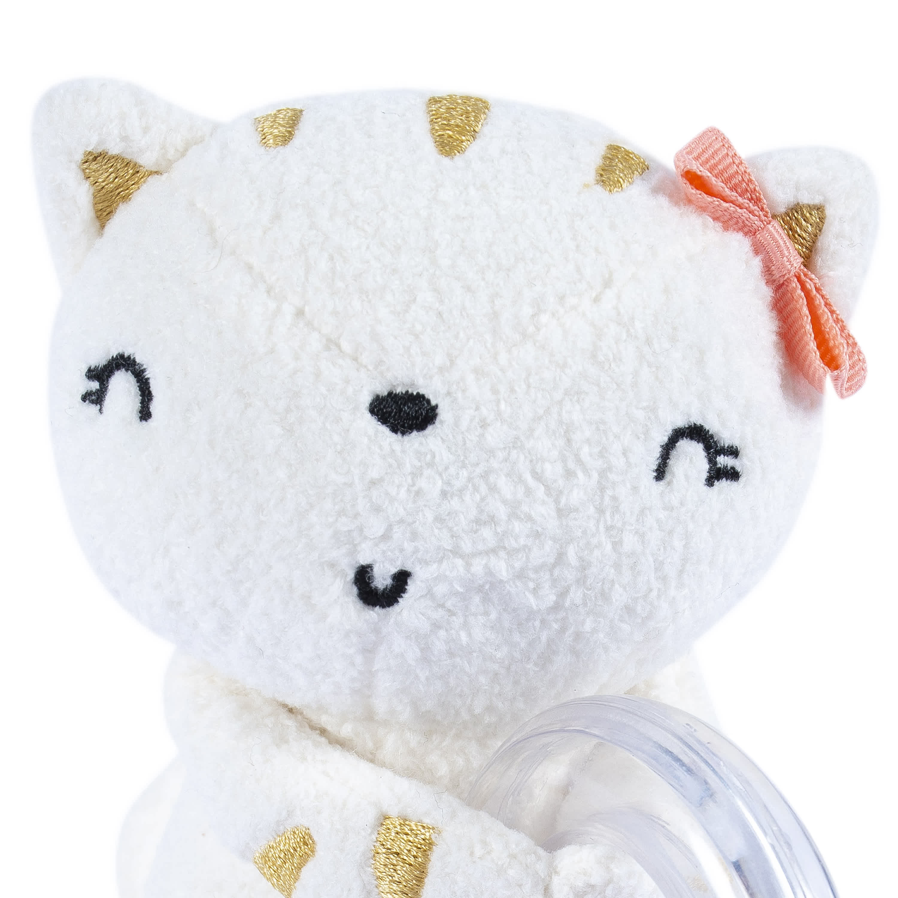 2 Piece Baby Girls Cat & Mouse Rattle and Teether Set - Soft Chew Toys & Sensory Rattles for Newborns & Infants - Perfect for Teething Relief & Early Learning Playtime