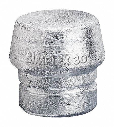 2 3/8 Inch Silver Hard Hammer Tip - Durable Metal Hammer Head Replacement for Construction, Woodworking & DIY Projects