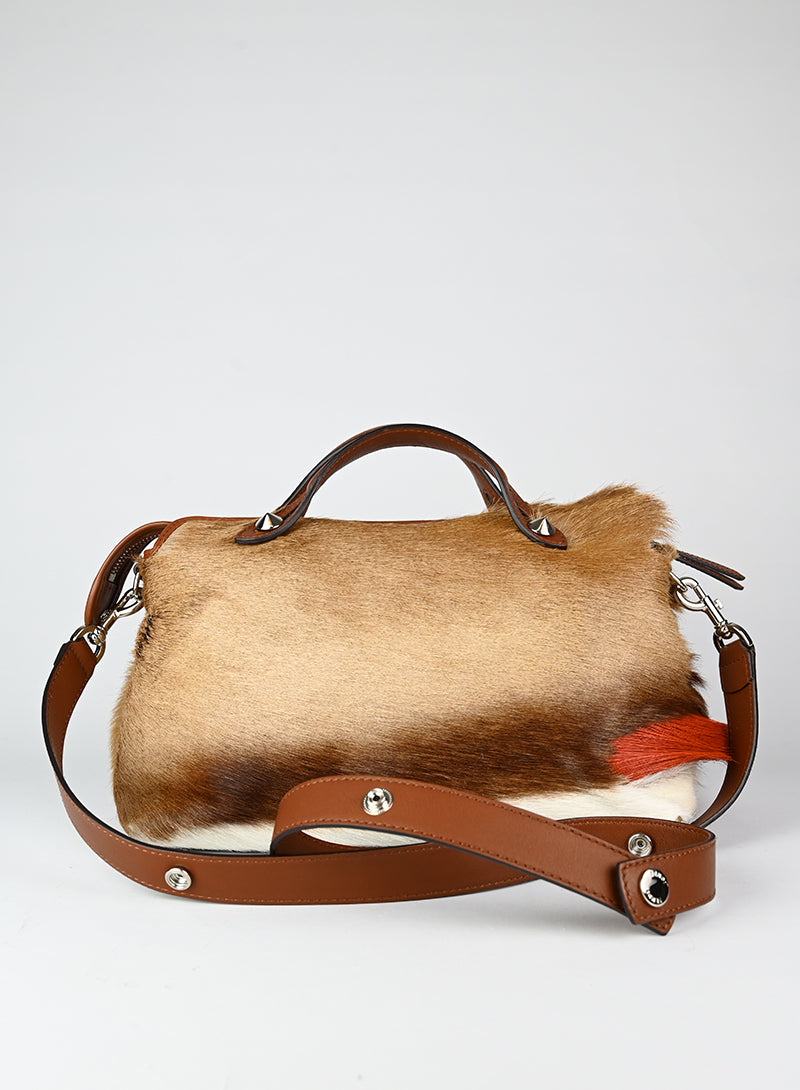 Fendi By the Way Handbag in Hazel Brown - Luxury Leather Tote Bag for Women, Perfect for Work, Travel and Everyday Use