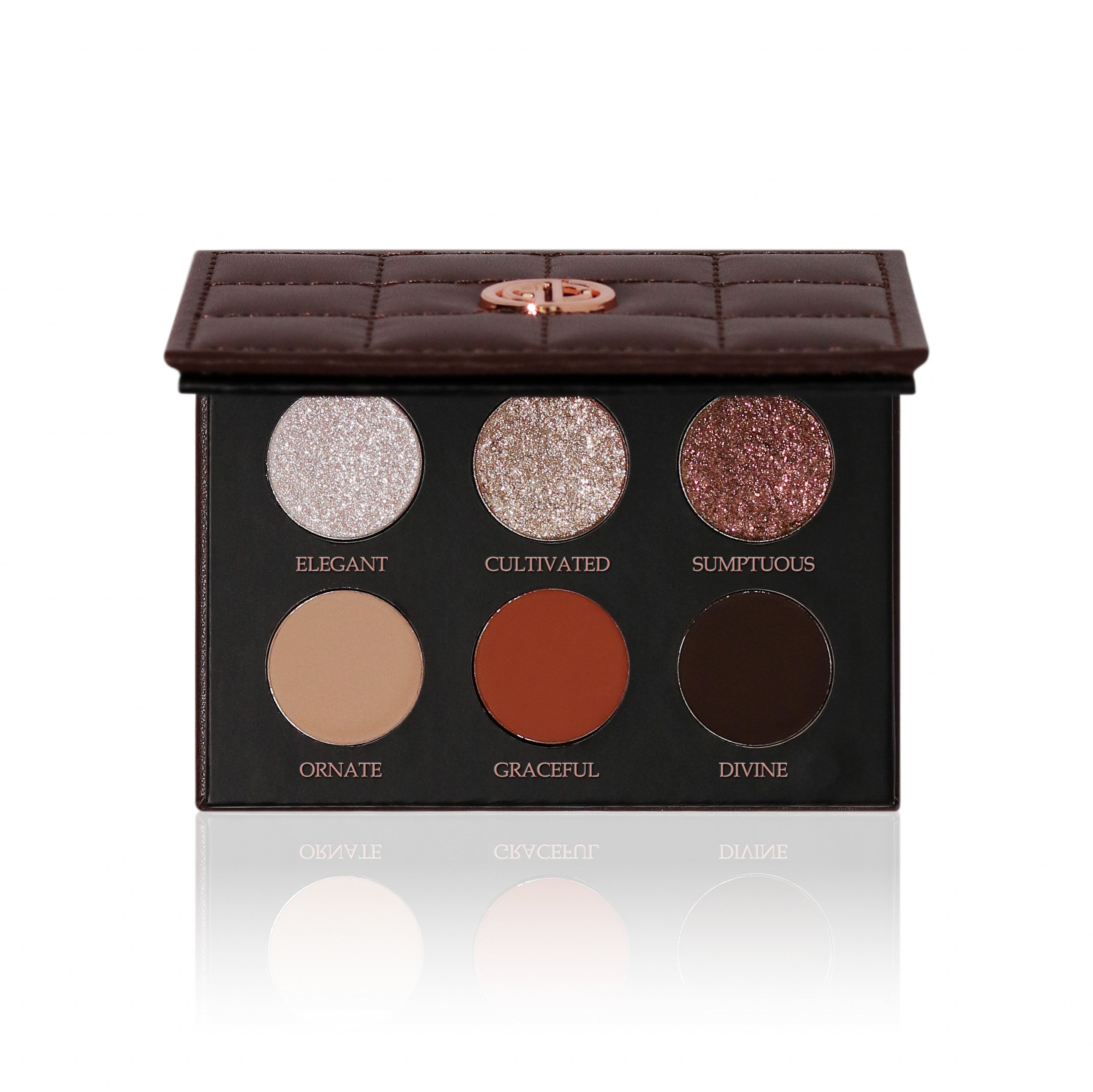 Elegant Mini Eyeshadow Palette - 12 Blendable Matte & Shimmer Shades for Day & Night Makeup | Perfect for Travel, Parties & Everyday Glam