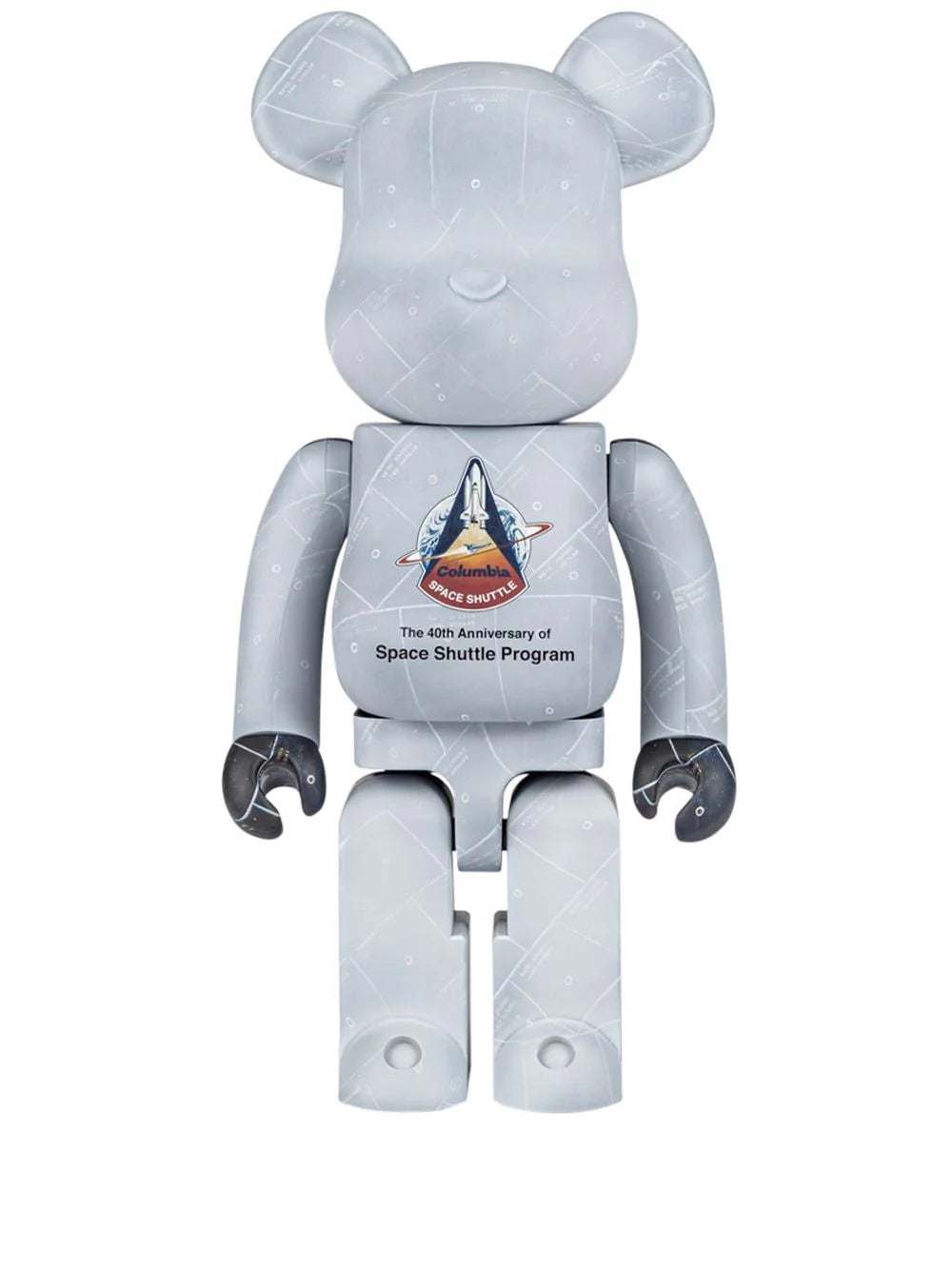BE@RBRICK X NASA 40th Anniversary Space Shuttle Program 1000% Collectible Figure - Perfect for Display in Home, Office or Gift for Space Enthusiasts