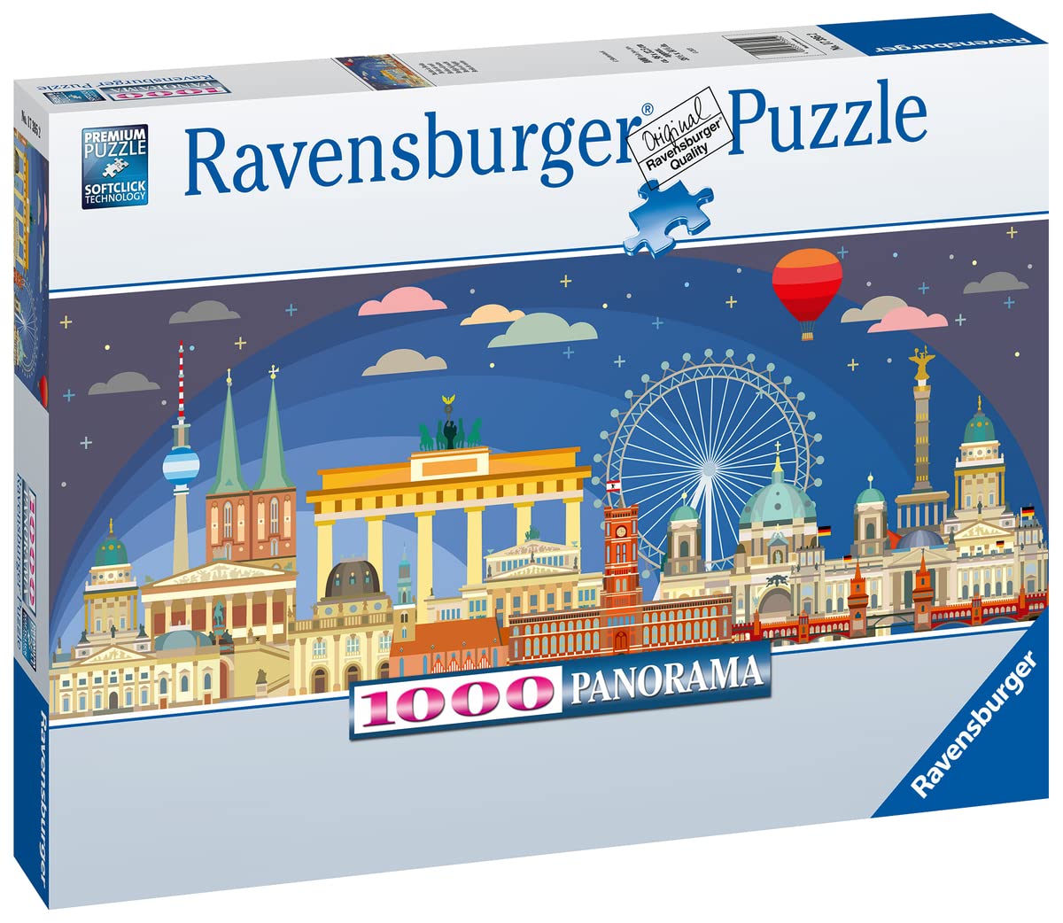 Ravensburger 1000-Piece Panoramic Puzzle - Berlin Cityscape Landscape for Adults, 70x50cm, Puzzle Glue for Framing | Perfect for Home Decor, Relaxation & Family Game Night