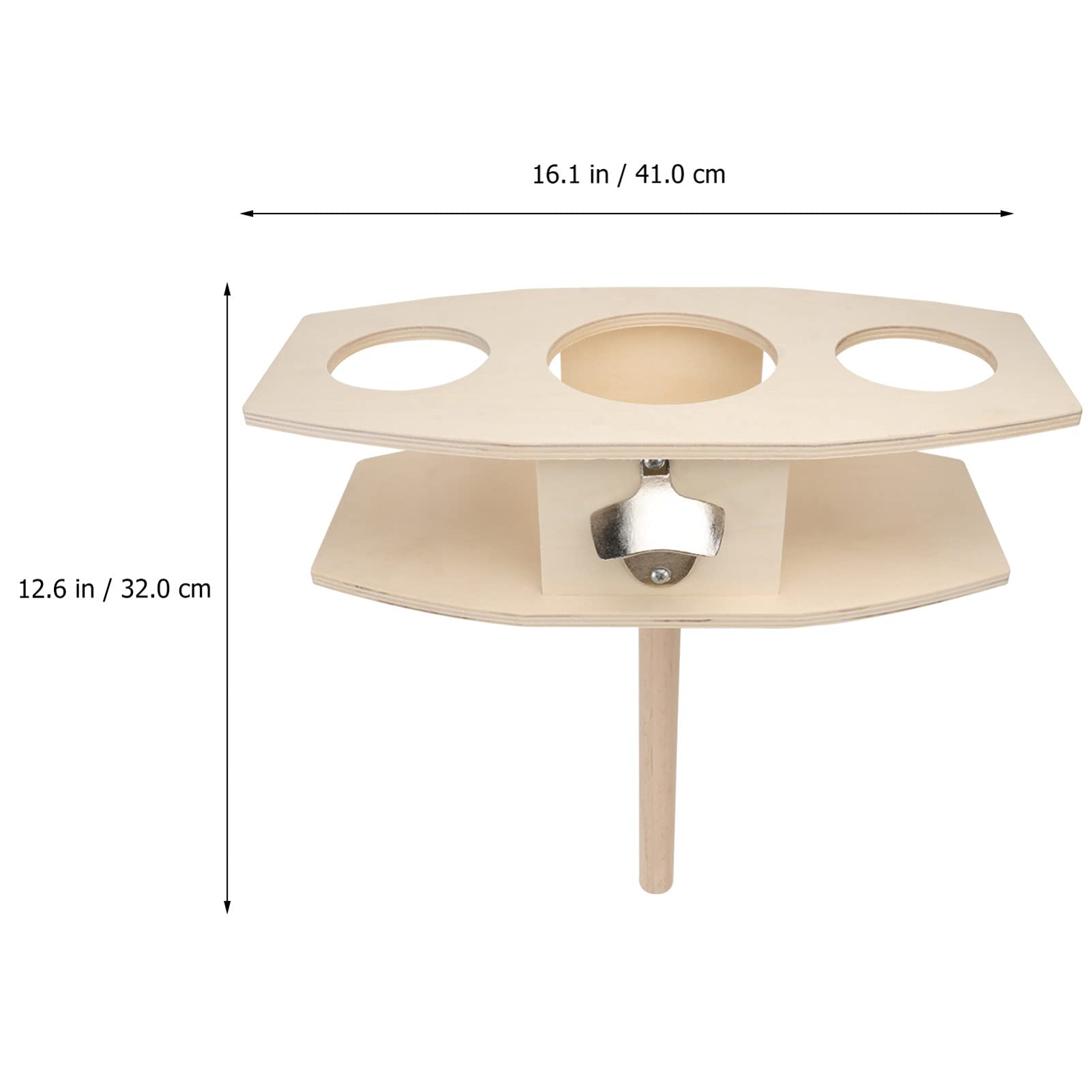 KESYOO 1pc Outdoor Wine & Cheese Board - Portable Camping Wine Holder, Beach Beverage Tray, Metal Picnic Accessories for Charcuterie, Beer & Drinks - Perfect for Backyard BBQs, Beach Parties & Picnics