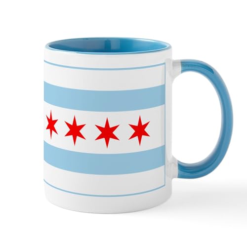 White/Blue Inside - City Of Chicago Flag