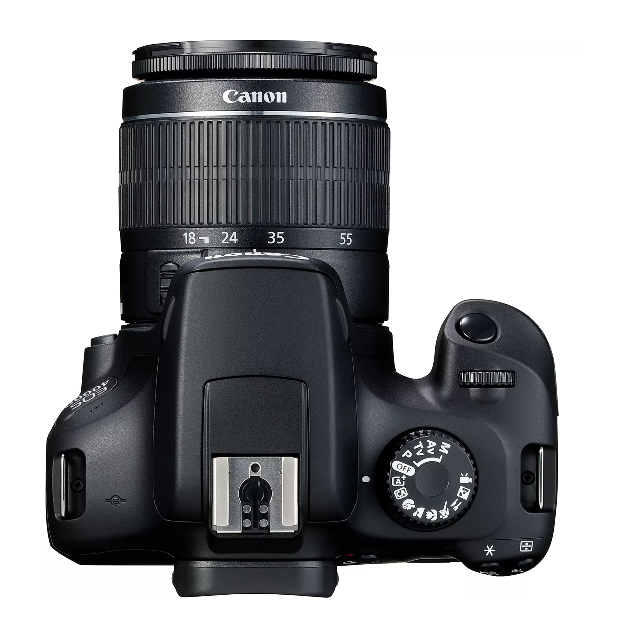 Canon EOS 4000D DSLR Camera Bundle with 18-55mm f/3.5-5.6 Zoom Lens, 32GB SD Card, Carrying Case, Tripod & 28 Accessories - Perfect for Beginners, Travel Photography & Vlogging (Renewed)