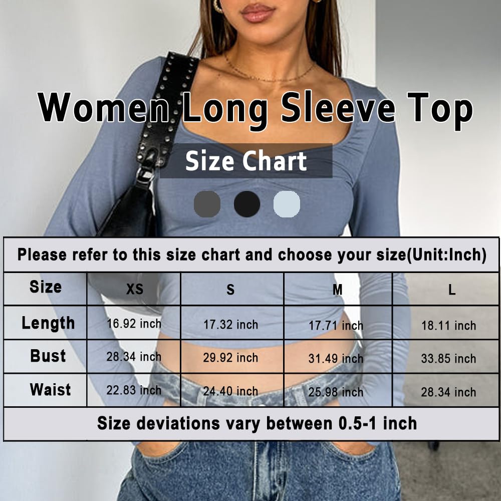 ForeFair Women's Sexy Long Sleeve Bustier Top with Sweetheart Neck & Pleated Detail | Y2K Cropped Shirt for Clubbing, Date Night & Party Outfits