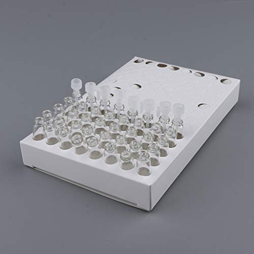 104-Piece 1ml Clear Glass Perfume Vials with White Caps - Empty Essential Oil Bottles for DIY Fragrance, Aromatherapy & Travel (Set of 104) - Perfect for Perfumers, Crafters & Small Business Owners