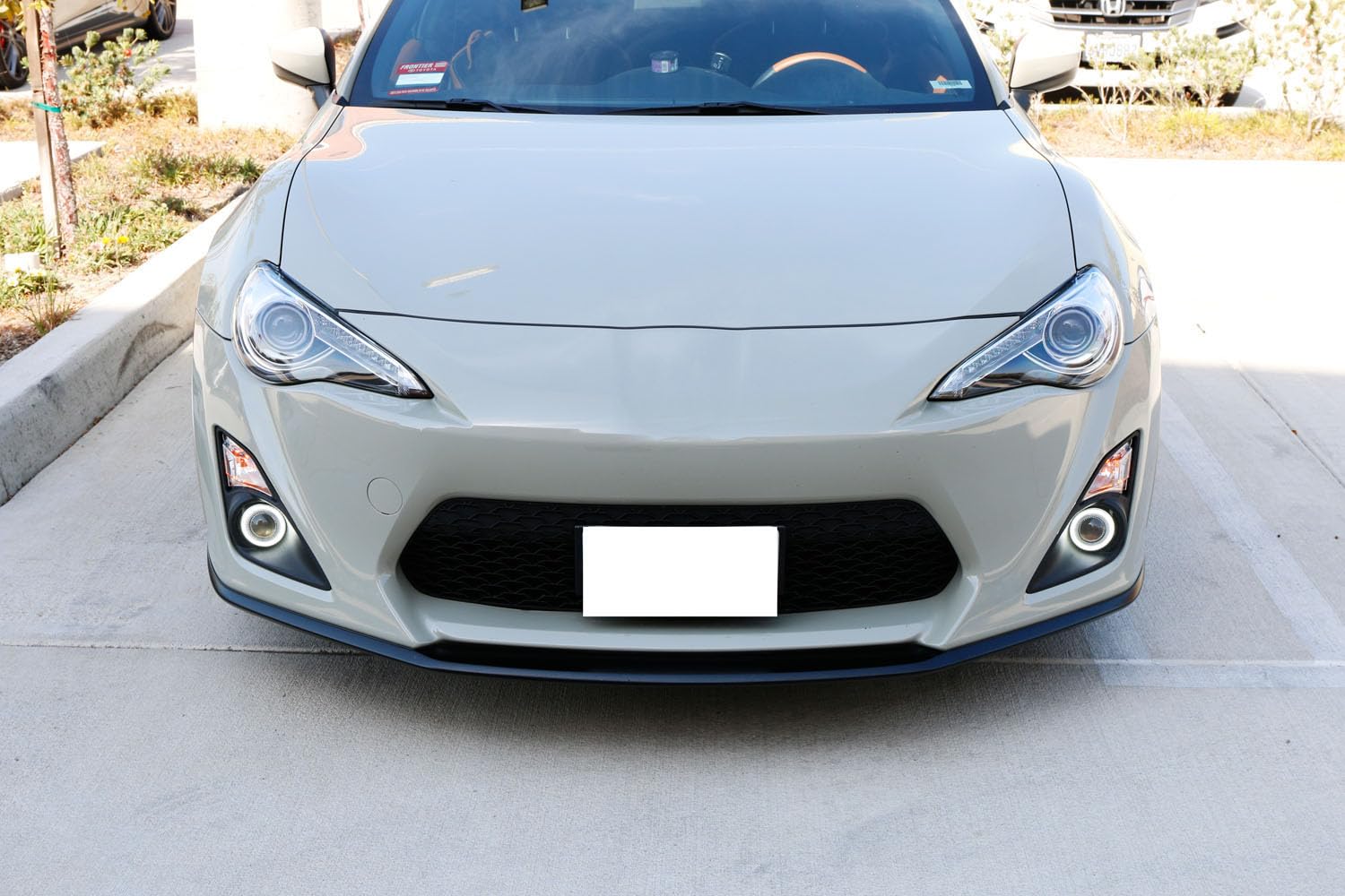 iJDMTOY Xenon White LED Projector Fog Lights for 2013-2016 Scion FR-S with 40-SMD LED Halo Ring Parking Lights - Complete Kit (2 Projector Fog Lamps, Brackets, Bezels & Relay Harness) - Perfect for Night Driving & Off-Road Adventures