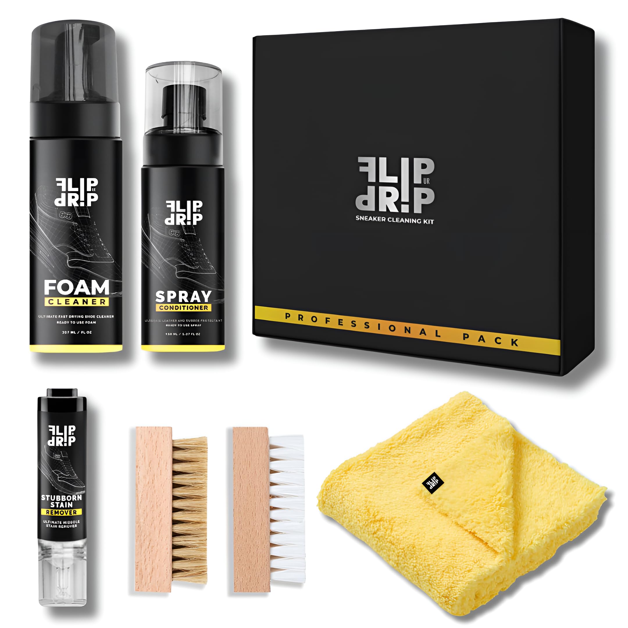 Premium Shoe Cleaner Kit - Professional High-Quality Sneaker Cleaning Set for All Shoe Types | Includes 6 Unique Tools | Perfect for Sneakerheads, Athletes & Shoe Care Enthusiasts