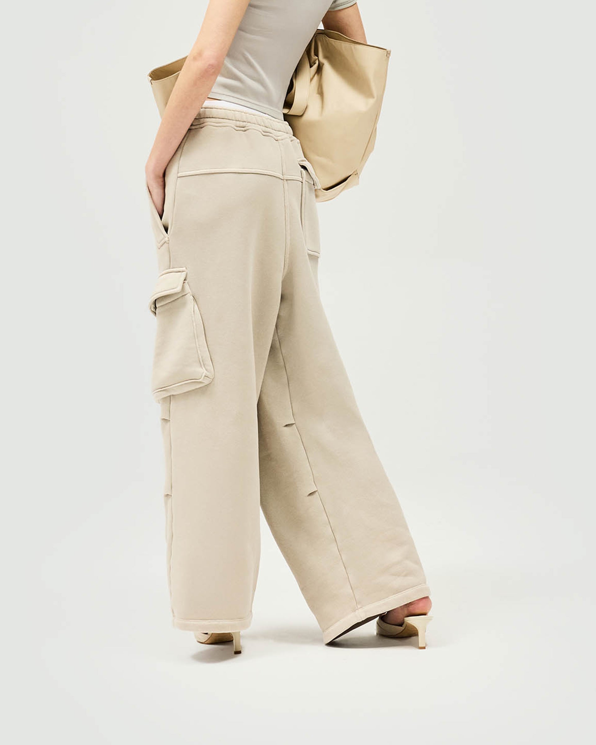 Initial Cargo Jogger Pants - Storm Color | Men's Casual Streetwear Joggers with Multiple Pockets | Perfect for Gym, Running, Travel & Everyday Wear