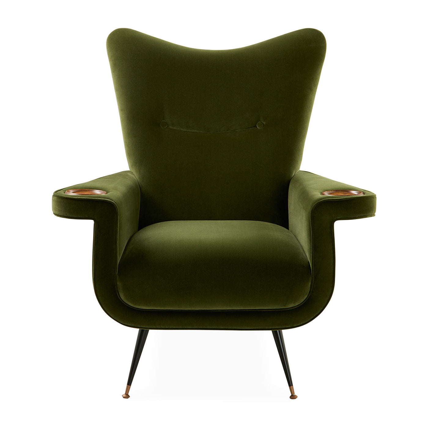 Pierre Lounge Chair - Modern Accent Chair for Living Room, Bedroom & Office - Comfortable Upholstered Armchair with Wooden Legs - Perfect for Relaxing, Reading & Decorating Your Home